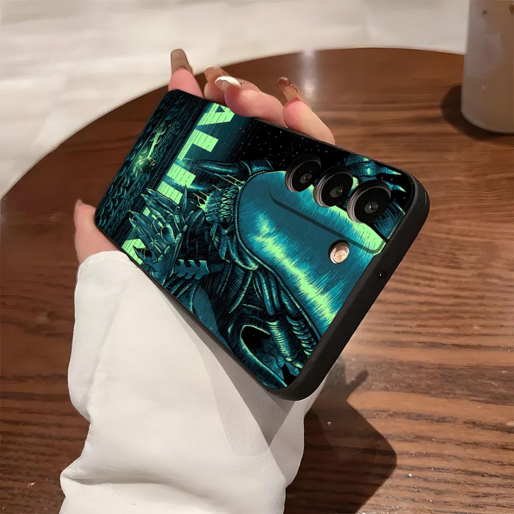 Alien Film Space Horror Phone Case For Samsung S26 S25 S24 FE S23 S22 S21 Plus S20 Ultra Note20Ultra Black Soft Shell