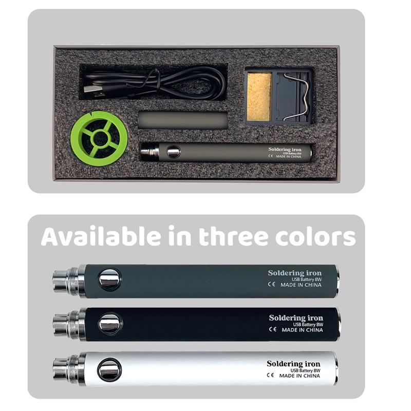8W USB Cordless Electric Soldering Iron Kit Micro Iron Type-c Charging Interface Full Charge Can Last For 40 Minutes