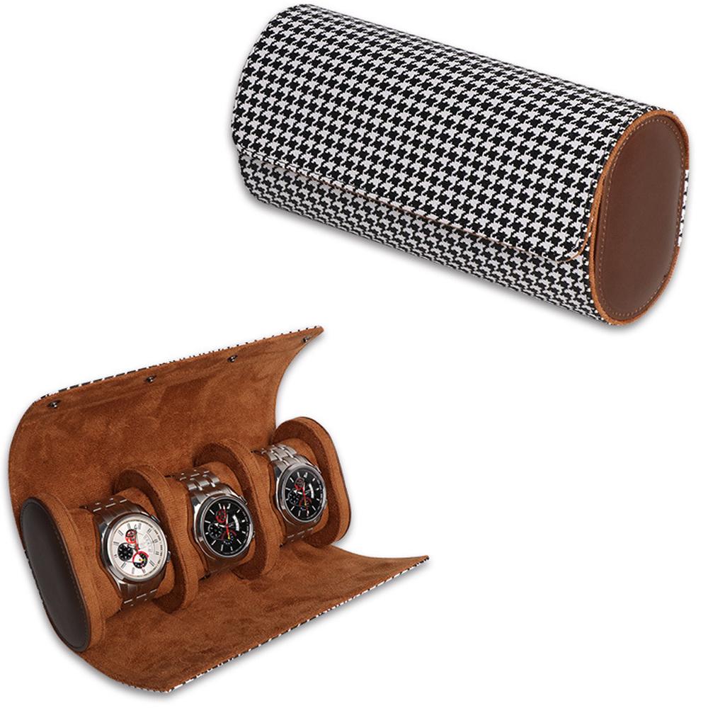 Leather Watch Roll 1 2 3 slots Luxury Genuine Storage Box Travel Bag Watch Case Gift Box Watch Pouch For Men Women
