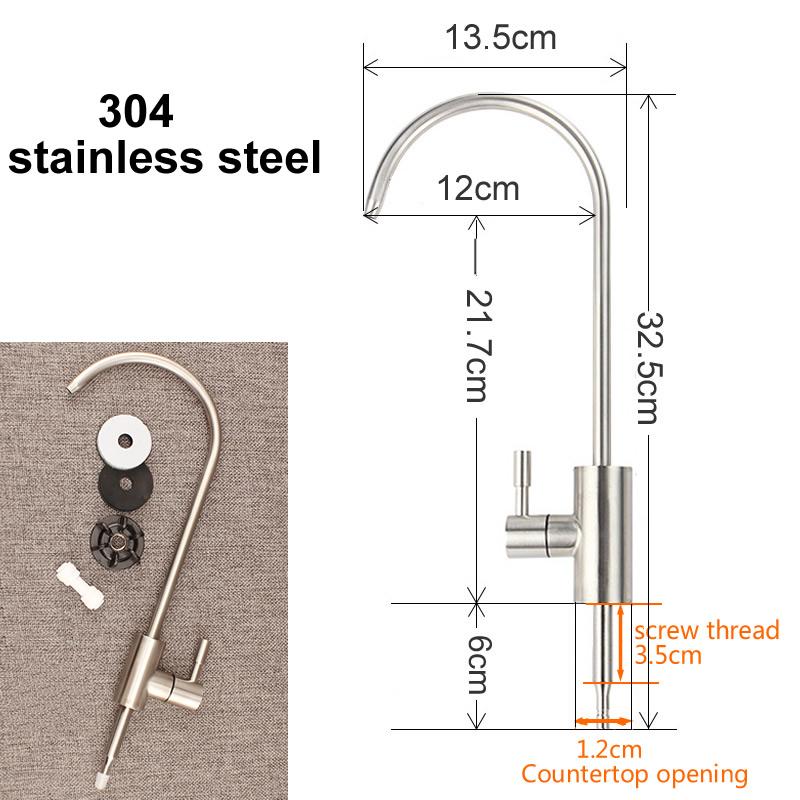 Wasserfilter Wasserhahn 2-Punkt Universalschnittstelle Doppelter Wasserauslass 304 Edelstahl / Legierung Wasserfilter Teile