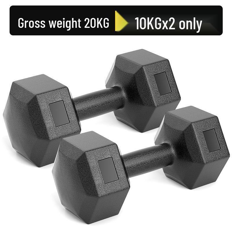 Hexagonal Eco-Friendly Dumbbell Pair for Men's and Women's Home Fitness