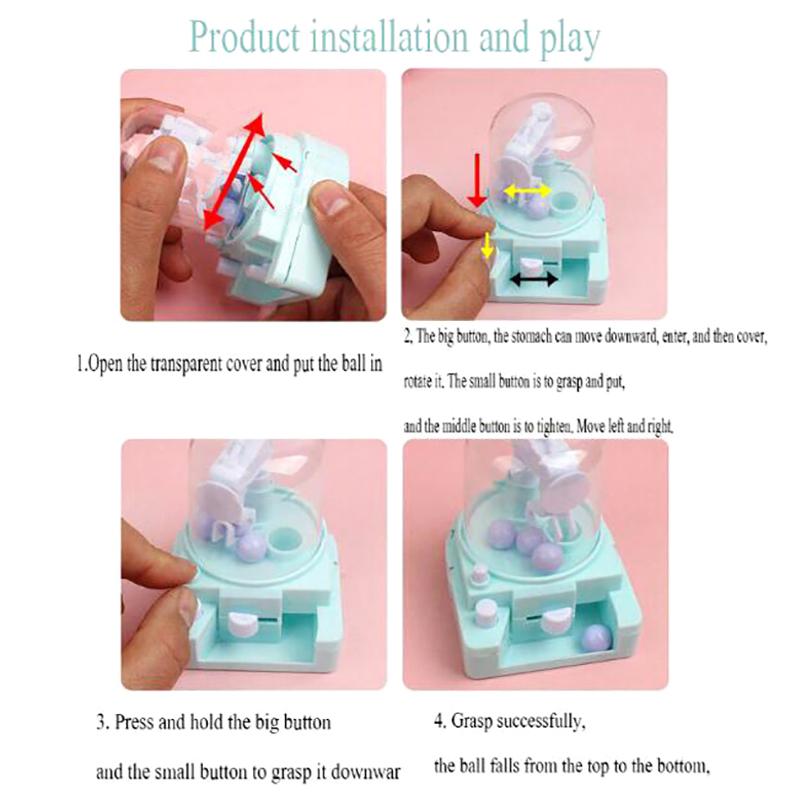 Mini Candy Machine Small Twisting And Catching Machine Educational Toy Kids Gift