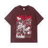 275 GSM Washed T-shirts 100% Cotton Baki V3 Print Unisex Heavy Cotton T Shirt