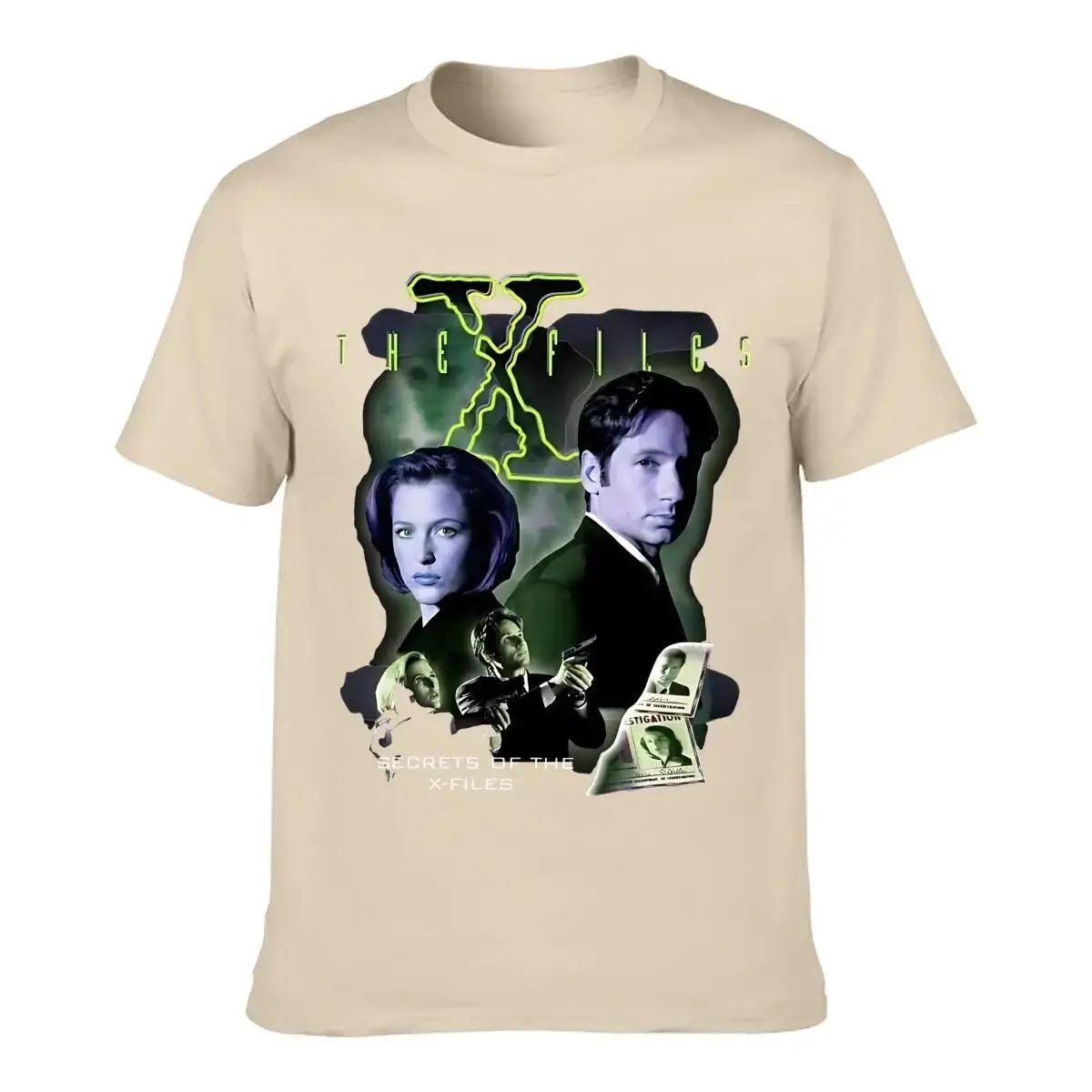 The X Files Movie Secret of XFiles Print T Shirts Fashion Oversize Casual Loose Print Short Sleeves Vintage Y2k Tshirt Unisex S