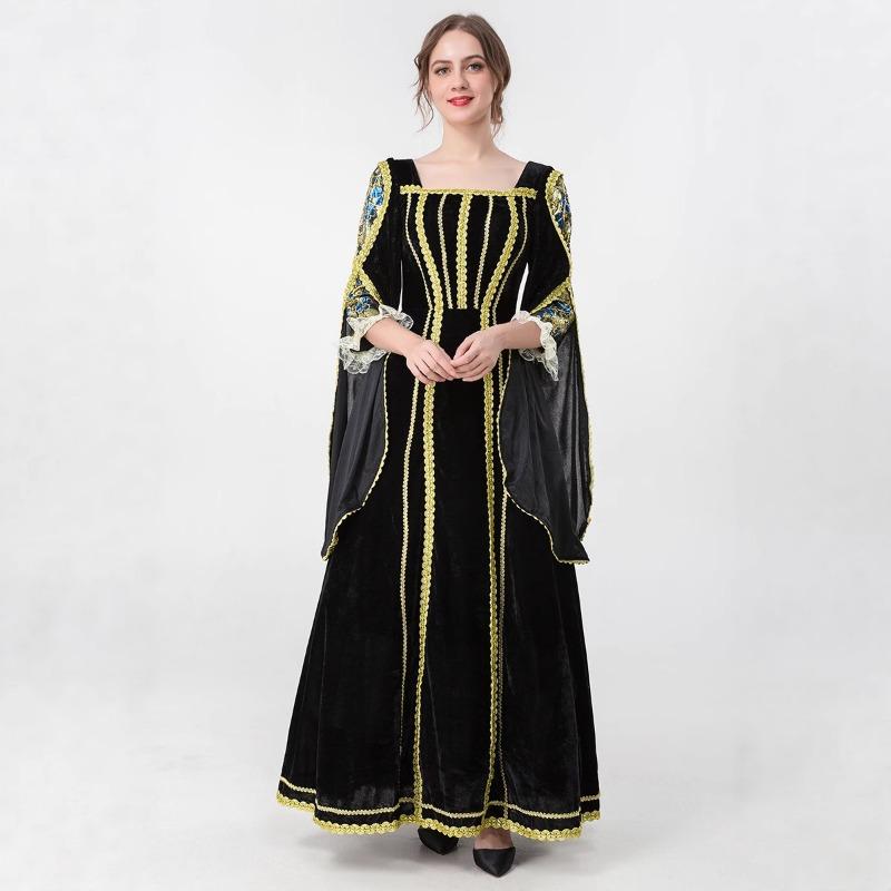 Parent-child adult velvet court queen Halloween will host a birthday party Cinderella play