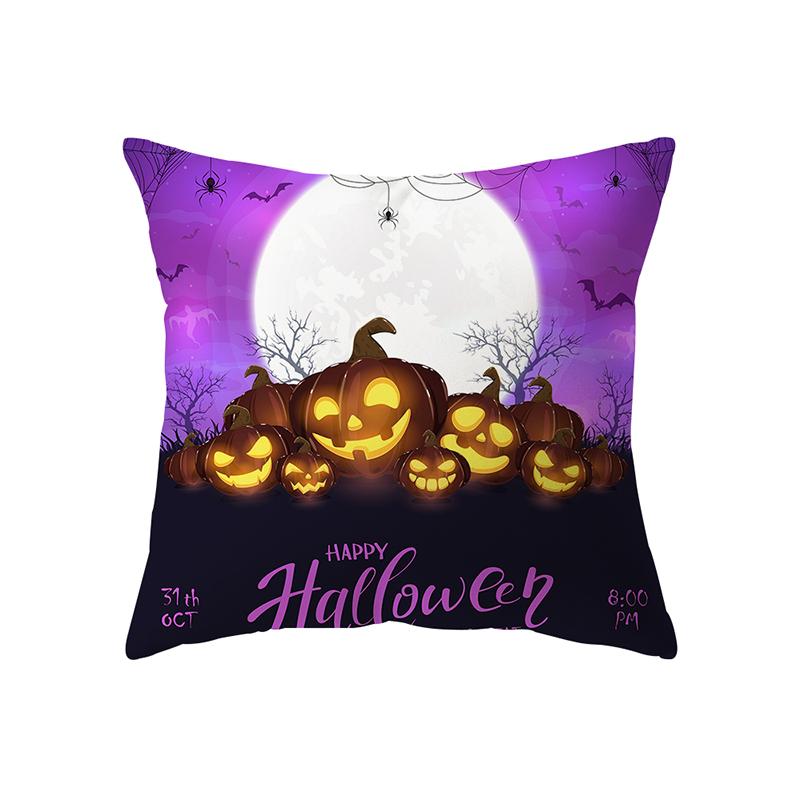 Halloween Theme Pillow Cover Sofa Cushion  Holiday Gift Party Decor Home
