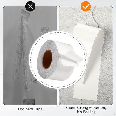 Nastro Autoadesivo per Riparazione Crepe Murali per Uso Interno ed Esterno, Adatto per Crepe su Soffitti, Liscio