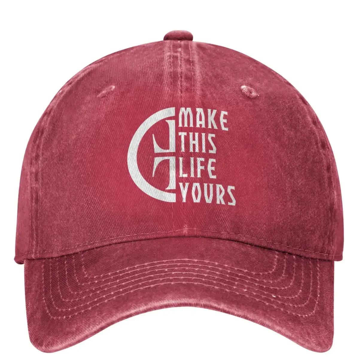 

Take That This Live Tour This Life Make Yours Merchandise Unisex Style Baseball Caps Distressed Denim Caps Hat One Size