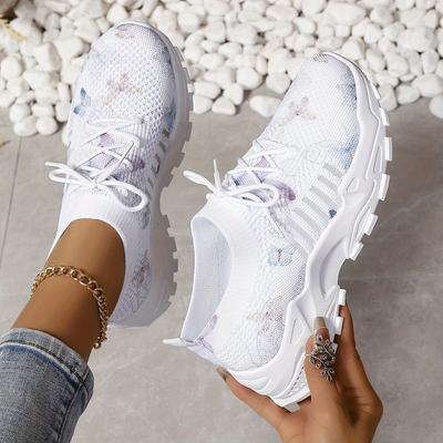 Allround-Damen Schuhe 2025 Frühling, Sommer und Herbst Sport Atmungsaktiv Lässig Mesh Einzelne Schuhe Damen Schuhe