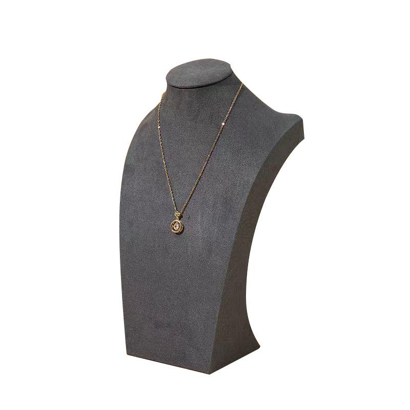 Flannel Necklace Display Stand Jewelry Neck Mould Jewelry Stand Portrait Model Neck Counter Jewelry Display Props