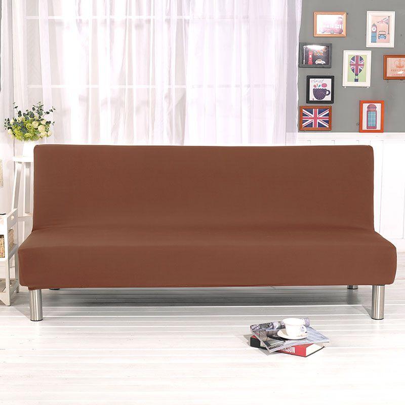 Luxurious Solid Sofa Bed Cover With Elastic Fabric For Ultimate Comfort And Protection