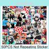 Vibrant Jujutsu Kaisen Waterproof Stickers Perfect For Laptops And Skateboards