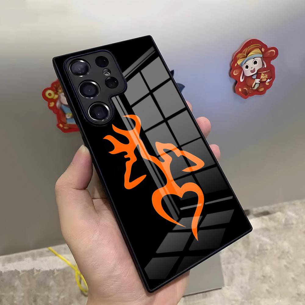Cool B-Brownings logo Phone Case For Samsung S25 Ultra S23 S22 S24 S20 Fe S21 Plus A54 A53 A16 Glass Cover