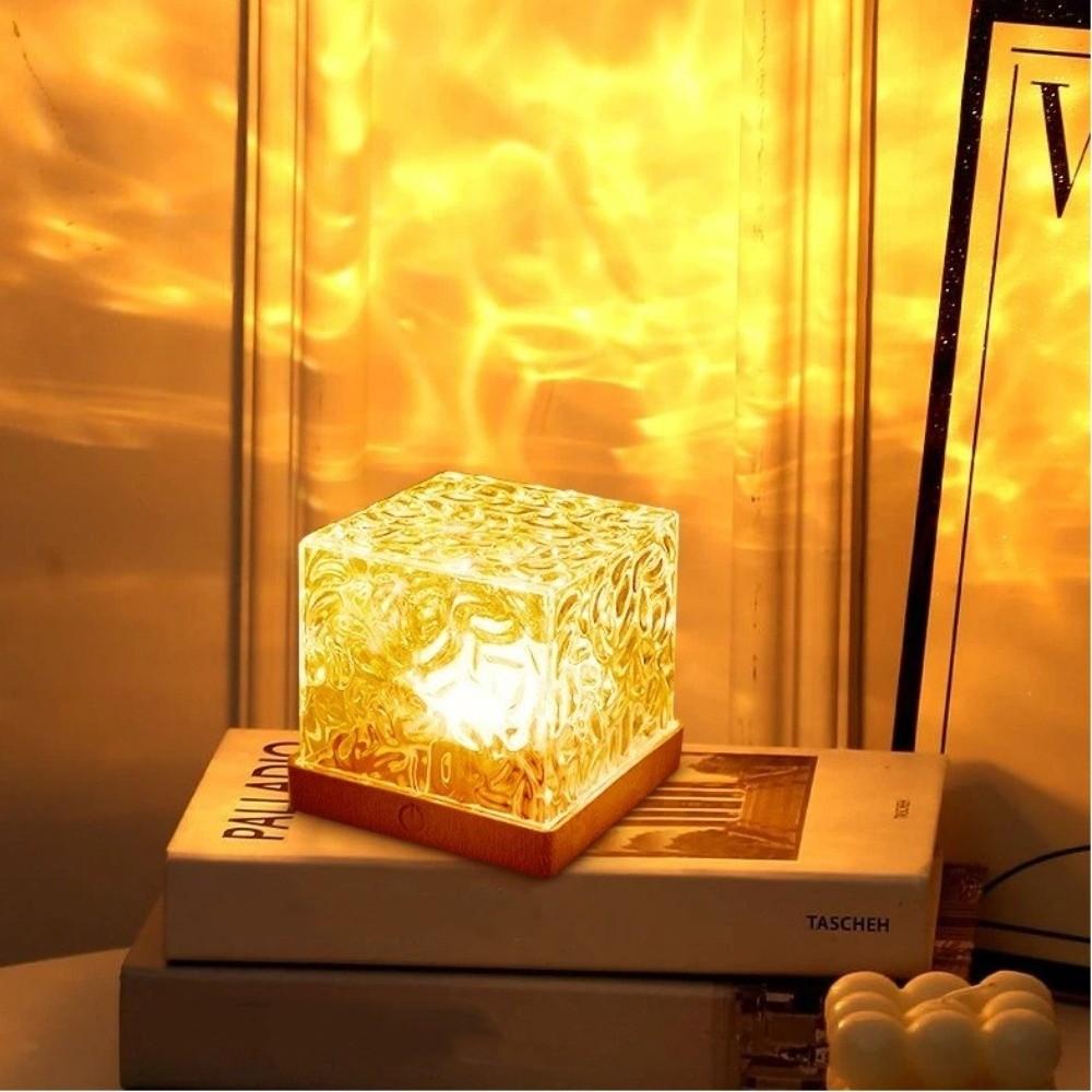 16 Colors Aurora Night Light Dynamic Water Ripples with Remote Control Projection Lamp USB Power Home Decoration