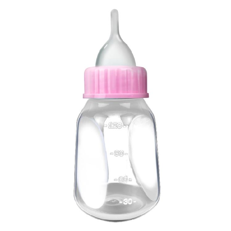

4 Pieces Pet Feeding Bottles Kit 4 Oz Newborn Milk Nursing with Nipple & Brush