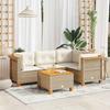 VidaXL Garden Lounge Set with Cushions 5 Pcs Beige Braided Resin 3261805