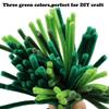 100pcs DIY Creative Twisting Rod Green Pipe Cleaner Craft,Thick Fluffy Suitable for DIY Craft Projects Christmas Tree Decoration