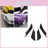 Premium Quality Universal 4pcs Car Front Bumper Lip Splitter Fins Body Spoiler Kit