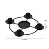 Romantic Dinner Candle Cup European Iron Candlestick Elegant Centerpiece Candle Holder for Party and Weddings