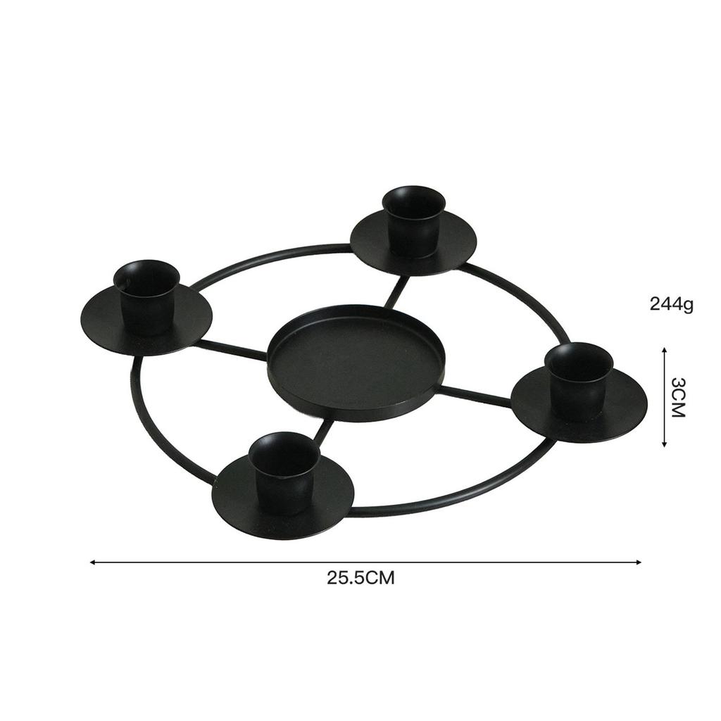 Romantic Dinner Candle Cup European Iron Candlestick Elegant Centerpiece Candle Holder for Party and Weddings