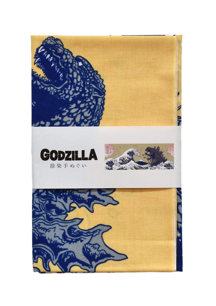 Fourcart Godzilla potisk Tenugui s designem Fudži a třešňových květů Mt.