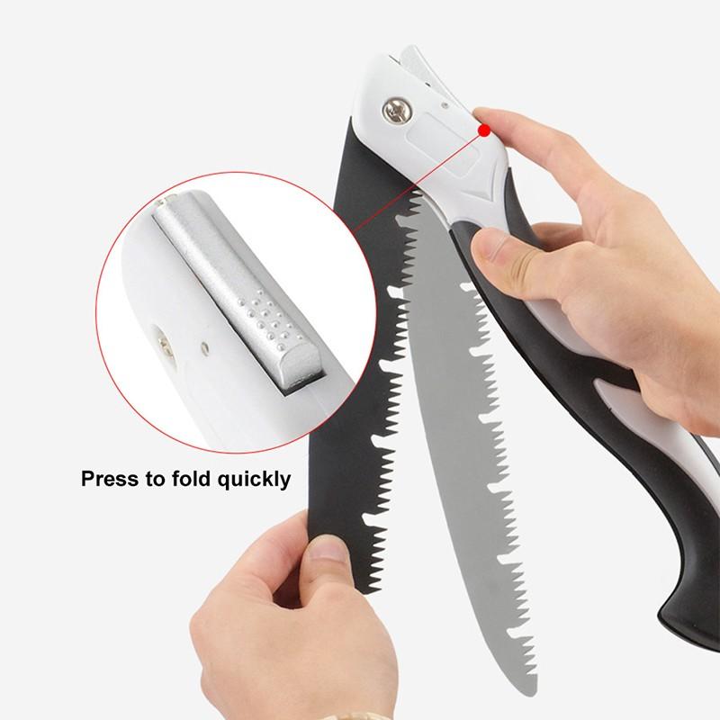 43cm 47cm 53cm Ağaç İşleme Katlanabilir Testere 3 Yan Taşlama Teflon Antipas Kaplama Günlük Testere Ağaç Düzelticiler Kamp için