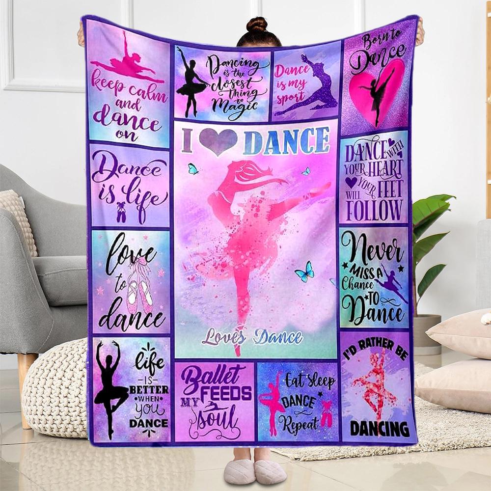 Dance Life Artistry Blankets Are Suitable for Living Rooms, Bedrooms, Camping, and Other Places, Making Them an Ideal Choice for Gifts.