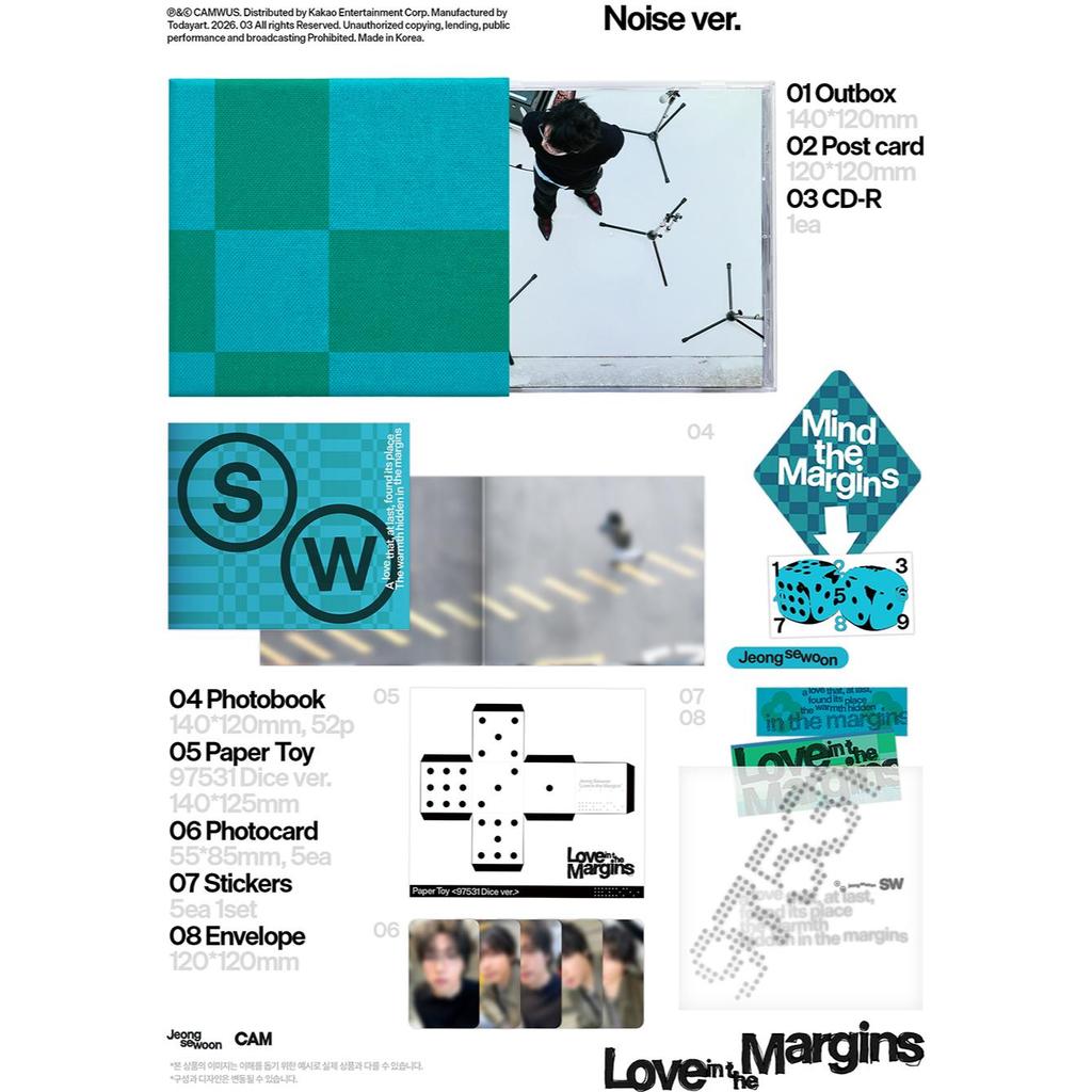 JEONG SEWOON - EP Album [Love in the Margins]