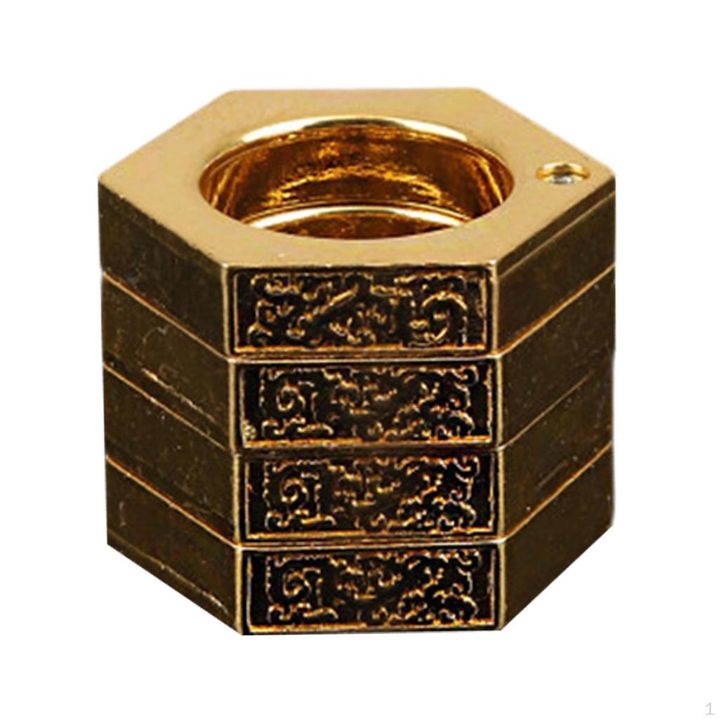 Anello Esagonale Regolabile per Autodifesa da Uomo - Anello di Sicurezza Tattico Robusto Rompivetro