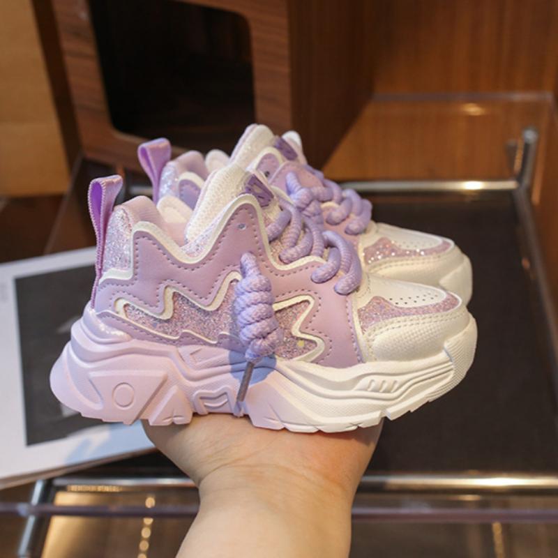 Spring and Summer Girls' Medium and Large Children's Shoes, Children's Shoes, Girls' Lightweight Breathable Sports Shoes