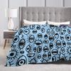 Eye Pattern Plush Blanket Children  Flannel Throw Blanket For Couch Bed Warm ized Quality Bedspread Birthday Present