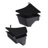 Double Car Accessory Storage Boxes for Door Compartments Heavy Duty Plastic Construction Waterproof & Scratch Resistant