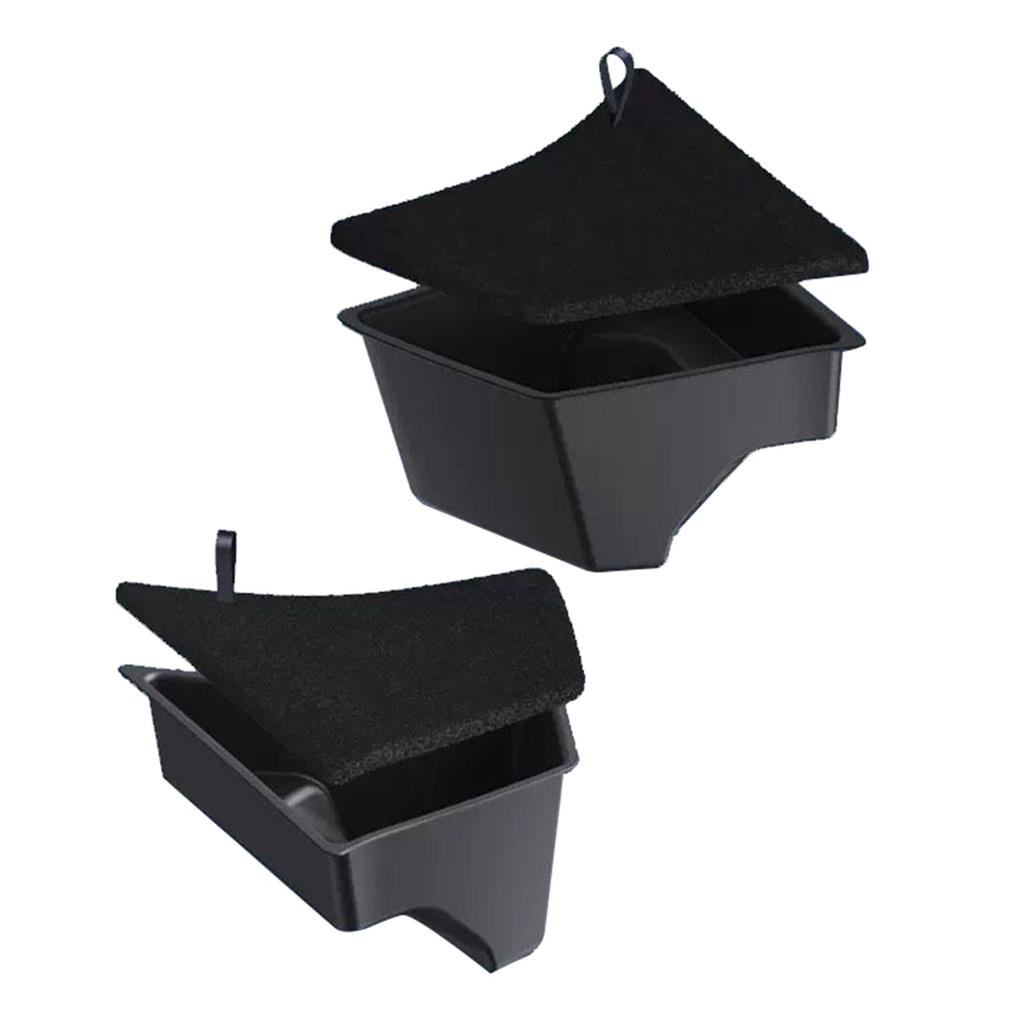 Double Car Accessory Storage Boxes for Door Compartments Heavy Duty Plastic Construction Waterproof & Scratch Resistant