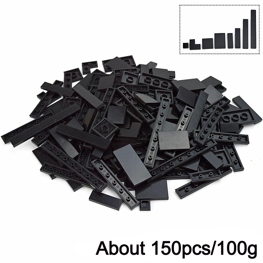 150PCS City Thin Bricks Multicolour DIY Model Smooth Thin Building Blocks Toy Parts Bulk Figures Educational Children Toys Gift