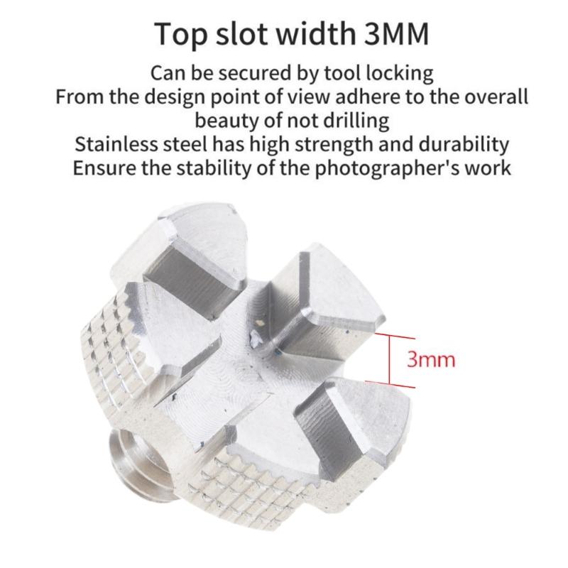 Quality 1/4 Screw for Camera Mounts Compatibility with Various Tripods Metal Construction Enjoy Stable Photoshoots