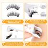 Magnetic Eyelashes, Glue-Free False Eyelashes, Beginner-Friendly, Natural Finish, Reusable, Suitable for Sensitive Skin and Contact Lenses,