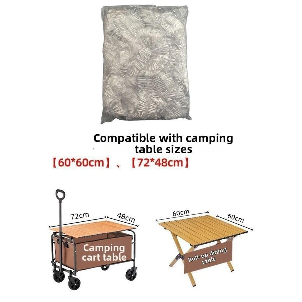 10Pcs Elastic Bound Disposable Table Cover Oil-Proof Picnic Mat Disposable Tablecloth Picnic 60 x 60 cm