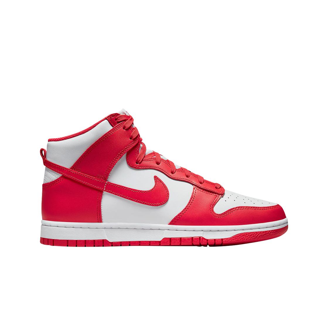 

Бело-красные мужские кроссовки Nike Dunk High Retro Championship DD1399-106