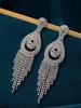 Luxurious Diamond Tassel Earrings: Shimmering, High-End Fashion for Exquisite European & American Style Party Wear.