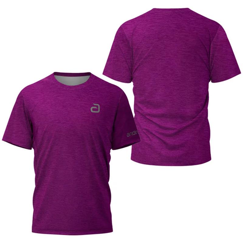 Herrbordtenniströja, sommar tennis och badminton träning utomhussport snabbtorkande O-ringad topp