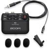 ZOOM Ultra Compact Recorder with Zoom Pin Microphone, F2/B, 32 Bit Float Compatible, No Settings ...