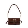Stylish Pu Leather Small Square Bag For Women 2023 Trend Casual Street Style