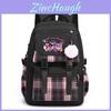 Mochila Escolar de Nylon para Niña Kuromi Con Estampados Para Estudiantes de Secundaria