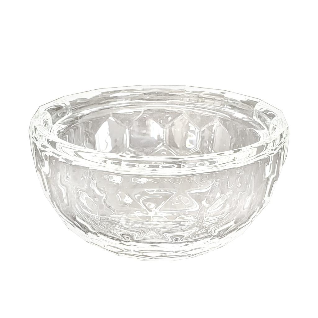 Buddhist Orb Incense Burner, 3.0 inches, Clear Crystal, Stylish Modern Buddhist Altar Accessories