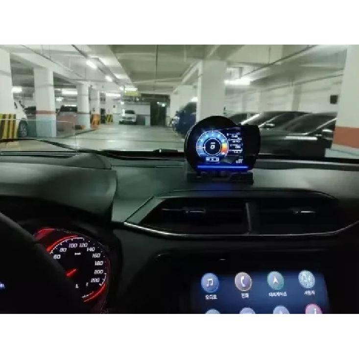 Universal A501 OBD2 Auto Meter Car HUD Turbo Gauge Car Head Up Display Smart Digital Security Alarm Water&Oil Temp RPM