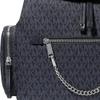 Michael Kors Jet Set Logo Beschichtetes Canvas Rucksack Groß Damenrucksack Dunkelgrau 35T1STTB3B-ADMIRAL