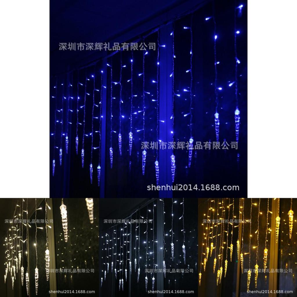 Beautiful Led Ice Bar String Lights Ideal For Christmas And Holiday Decor With Multiple Colors