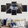 5 Pieces Canvas Wall Arts Cars Poster Painting Chevrolet Corvette E-Ray Wallpaper Modular Picture Print Home Decor Living Room