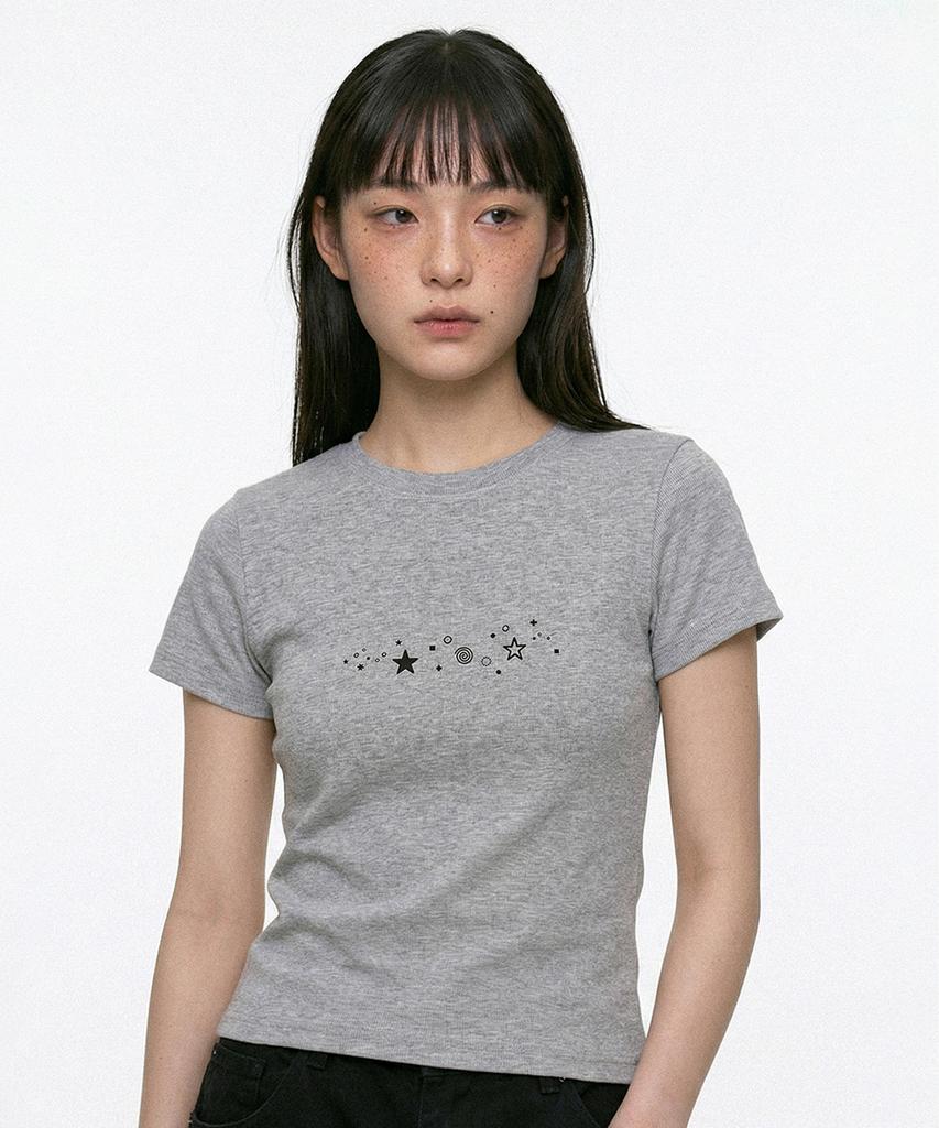 Kichieoli Stardot T-Shirt (Gray)