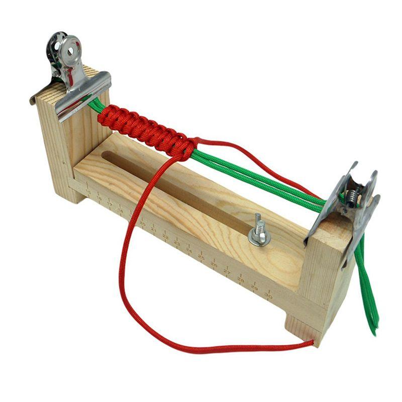 Aug. Diy Tool Bracelet Woven Workbench Length Adjustable Manual Wooden Paracord Jigs Set Rope Weaving Maker Platform